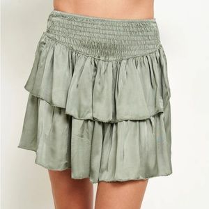 Sofia Collections | Green Mini Skirt